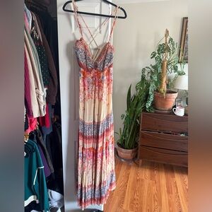 Free People Multicolor Floral Maxi Dress